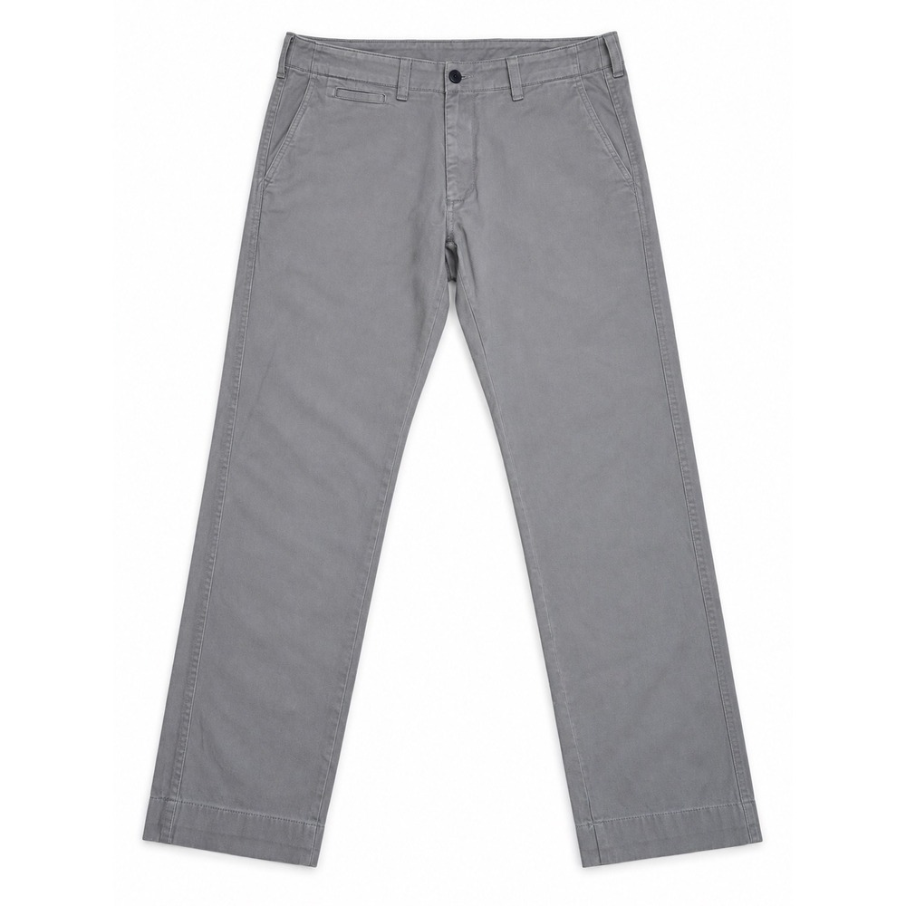 Todd Snyder Mens Straight Fit Cotton Chino Pants Grey 36x32